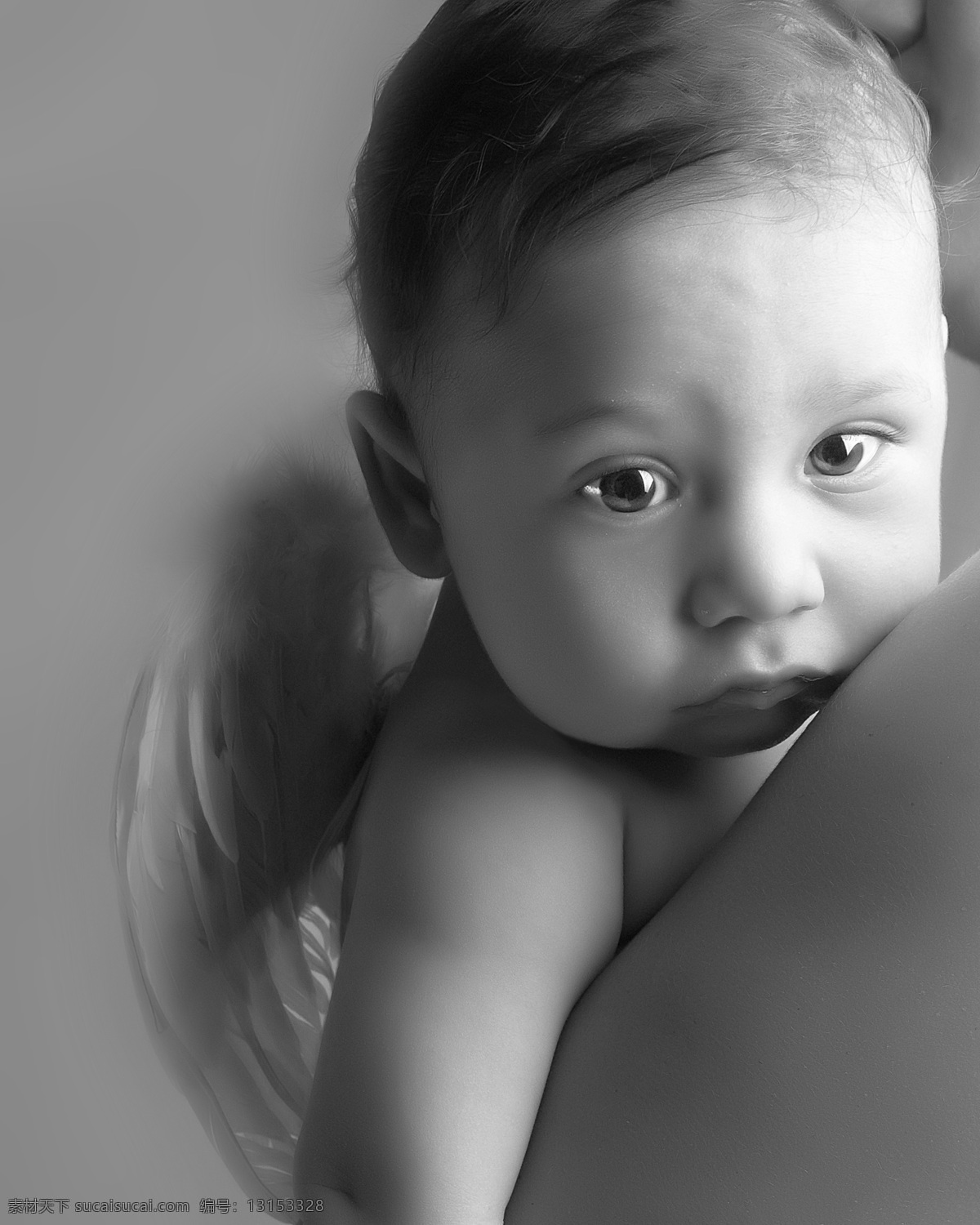 宝宝黑白照 宝宝 可爱 儿童 艺术照 黑白照 微笑 儿童幼儿 人物图库