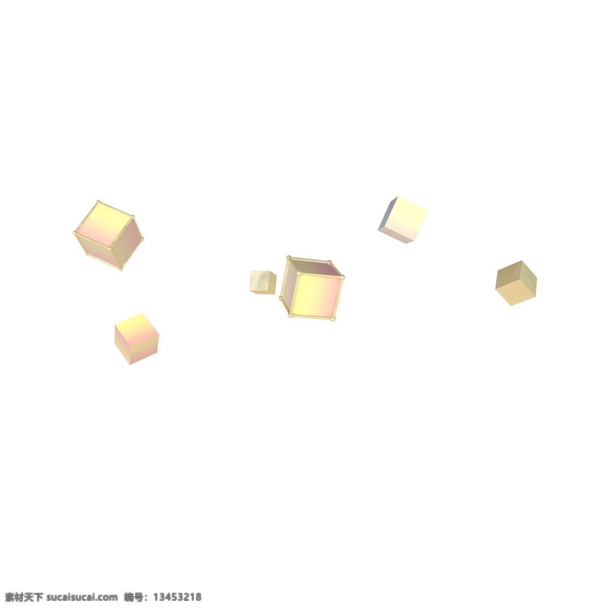 电商 c4d 立体几何 漂浮 3d 立体 几何 首页 海报 装饰 点缀 小清新 马卡龙色 渐变色 暖色