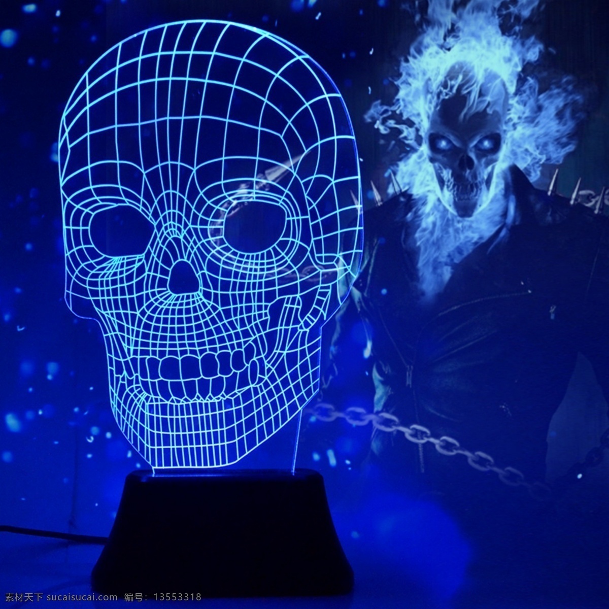 3d 夜 灯 骷 颅 头 3d夜灯 骷颅头3d 夜灯