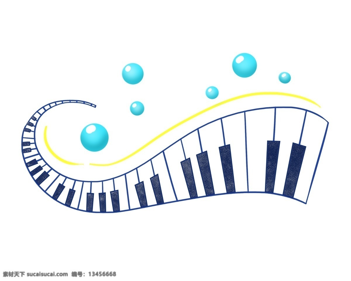 弹奏 钢琴 音乐 插画 独特的钢琴 卡通插画 钢琴插画 弹奏钢琴 音乐伴奏 琴声 琴键 蓝色的琴键