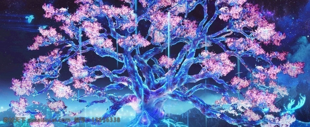 奇幻大树 奇幻 树 夜光树 大树 巨树 文化艺术 影视娱乐