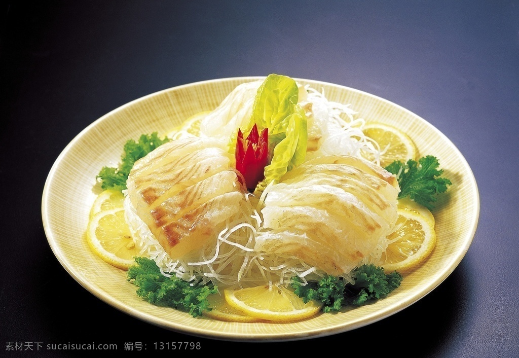 凉拌粉条 健康 饮食 食物 柠檬 盘子 美食 圆形 绿色 餐饮美食 传统美食