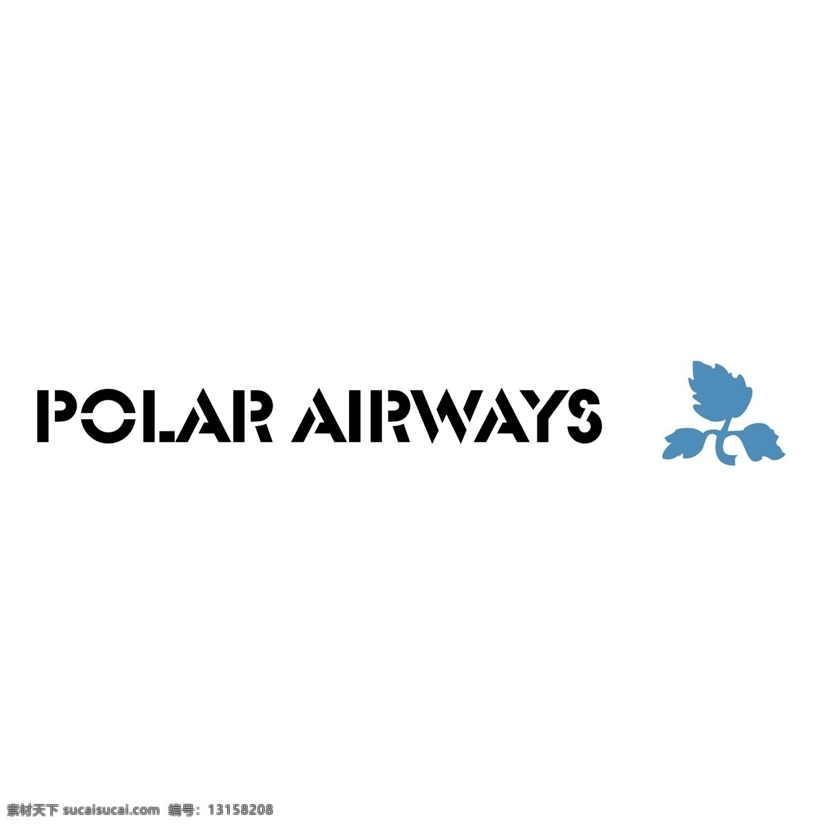 极地航空公司 自由 极 航空公司 标识 白色