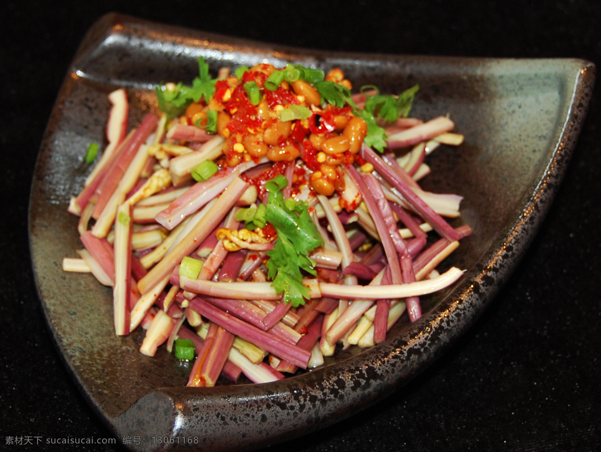 豆豉扮野蕨菜 豆豉拌蕨菜 凉拌蕨菜 蕨菜 野蕨菜 野菜 野生蕨菜 餐饮美食 传统美食