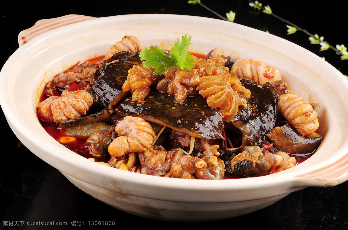 甲鱼牛鞭 甲鱼 牛鞭 红汤 砂锅 实拍 传统美食 餐饮美食