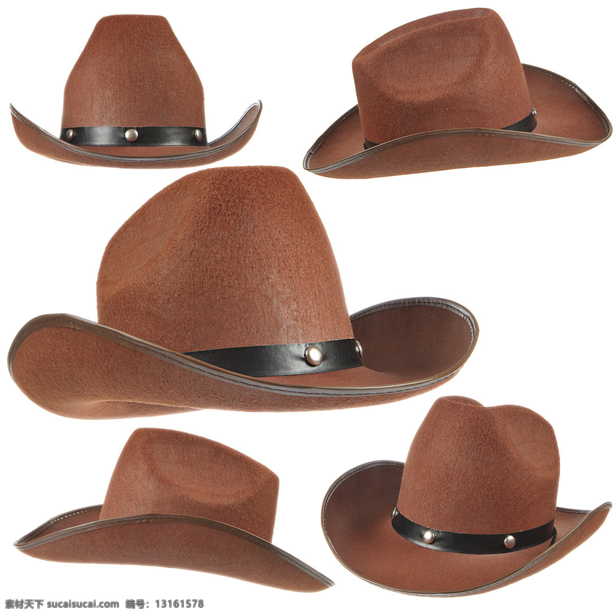 角度 展示 牛仔 帽 帽子 牛仔帽 棕色 毛呢 西部牛仔 美国西部牛仔 其他类别 生活百科 白色