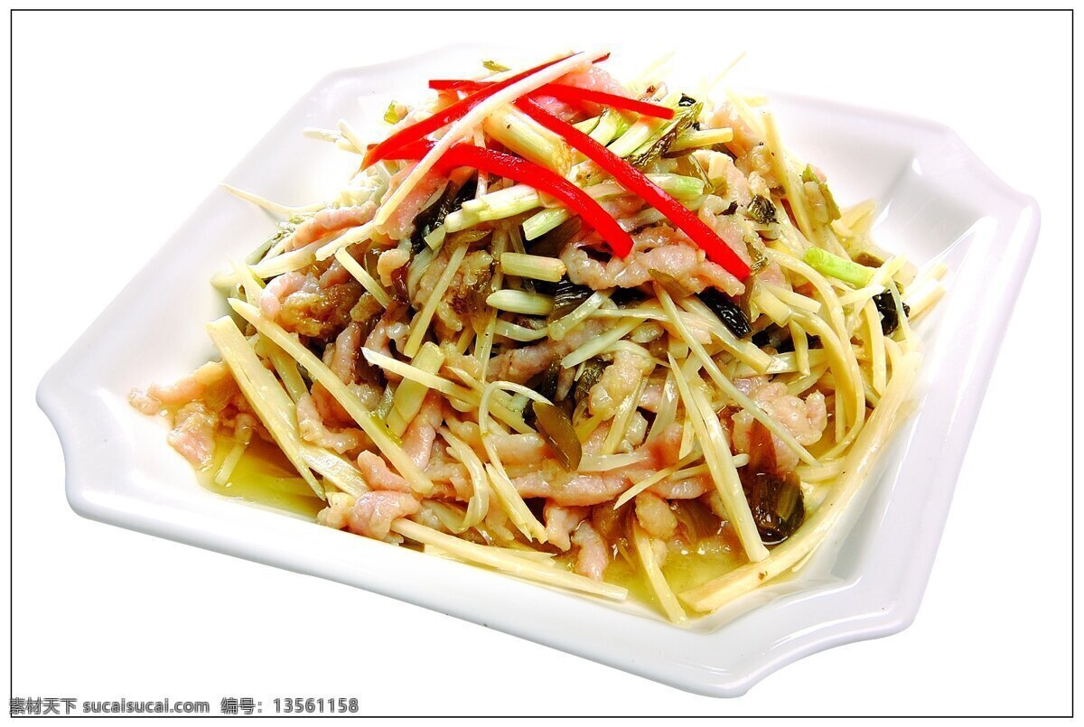 雪菜 笋丝 炒 肉丝 雪菜笋丝炒肉 美食摄影 传统菜 家常菜 传统美食 菜 餐饮美食