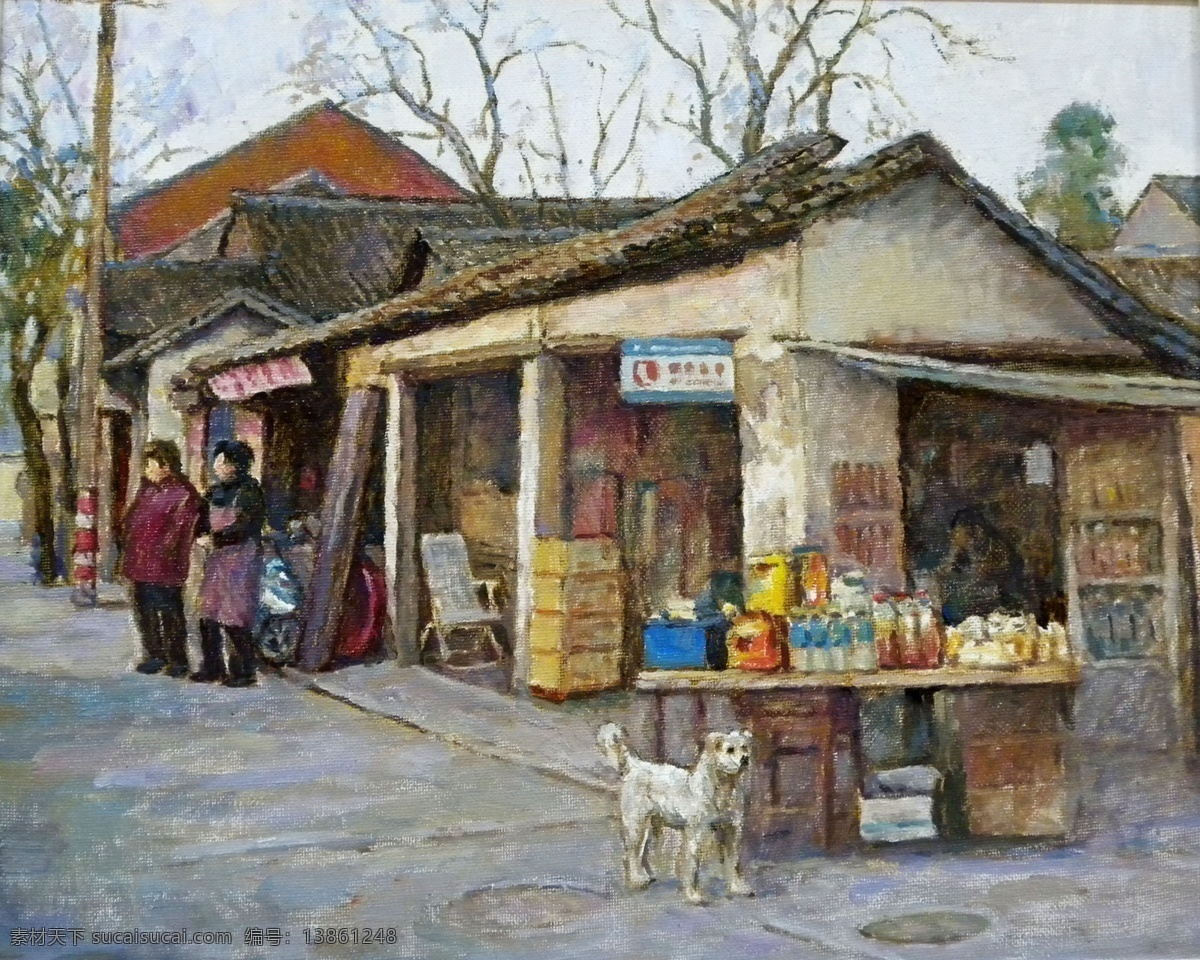 鏃 犻 敗 鑰 佽 风景 建筑 田园 植物 水景 印象 画派 写实主义 油画 装饰画 装饰素材