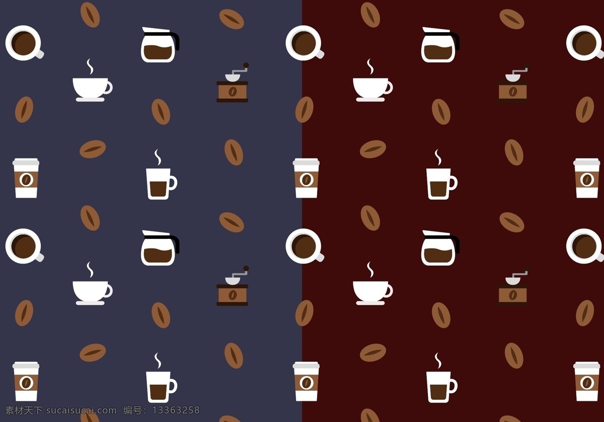 免费 咖啡 模式 向量 无缝模式 无缝背景 透明的 透明的图案 抽象的 时髦的 卡布 奇诺 茶 饮料 咖啡豆 喝 早上