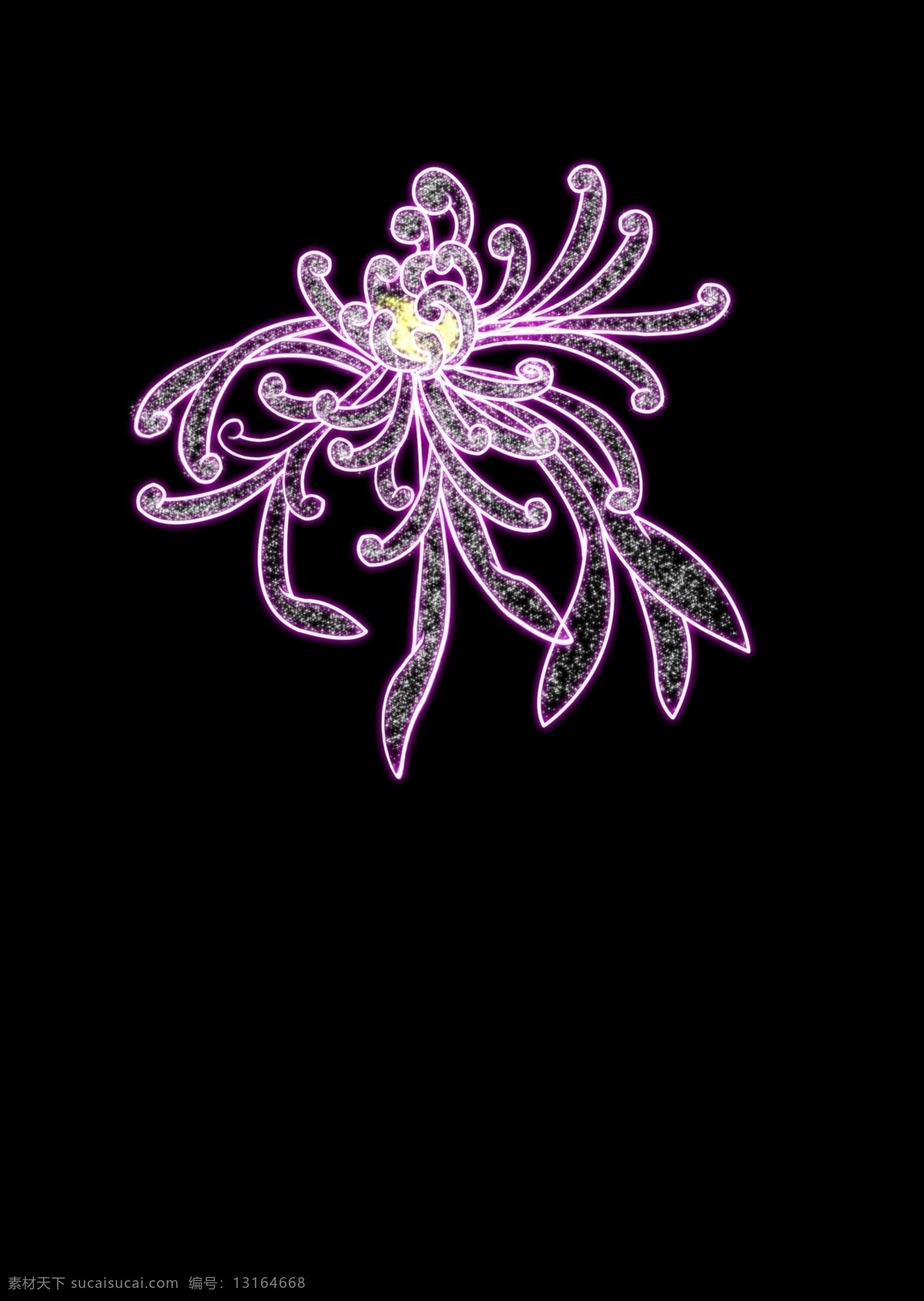 菊花 光雕 灯组 灯光 花 彩灯