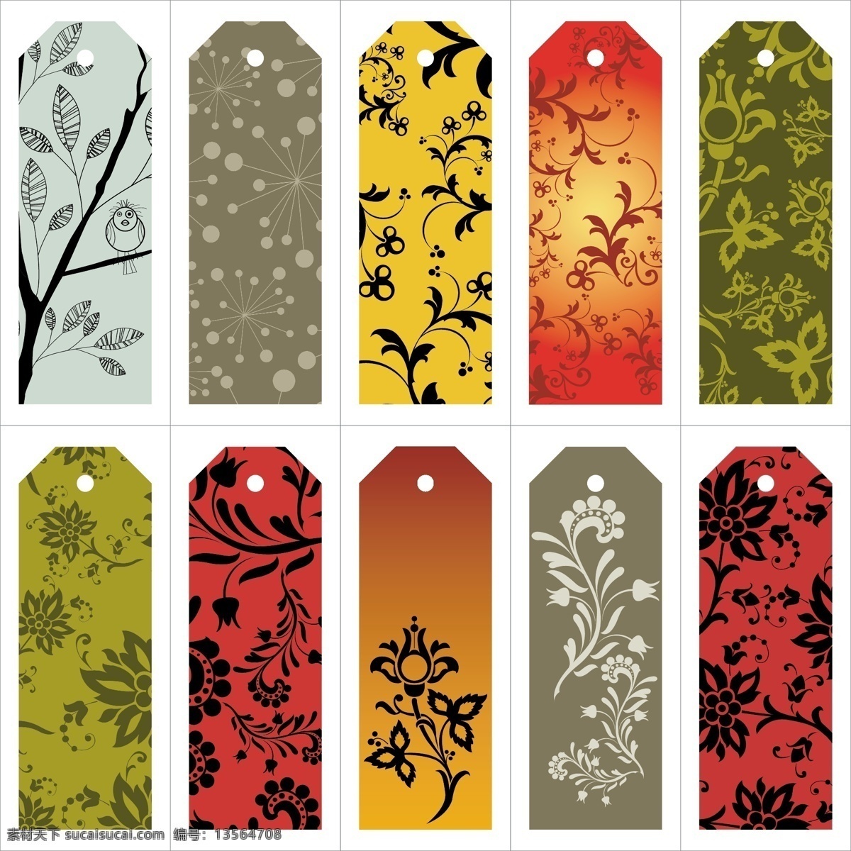 精美 标签 背景 吊牌 花朵 花卉 花纹 菊花 梅花 女人 欧式 树枝 小鸟 树木 竹子 瓢虫 树叶 蒲公英 时尚 矢量素材 矢量图