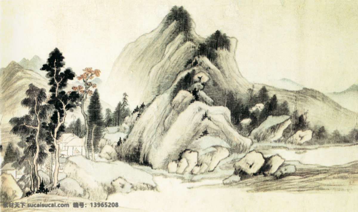 水墨 国画 水墨画 中国画 中国艺术 绘画艺术 装饰画 中堂画 书画 文化艺术 书画文字