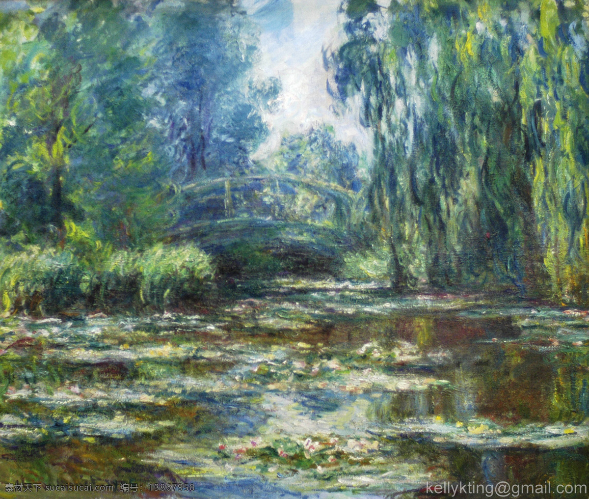 白云 池塘 风景 风景油画 拱桥 荷花 荷塘 荷叶 印象派 油画 设计素材 模板下载 印象派油画 欧美油画 英国 英国油画 油画作品 油画风景 欧洲油画 大师作品 当代 艺术家 作品 画家作品 西方油画 经典油画 天空 树木 植物 莲花 二 绘画书法 文化艺术 家居装饰素材
