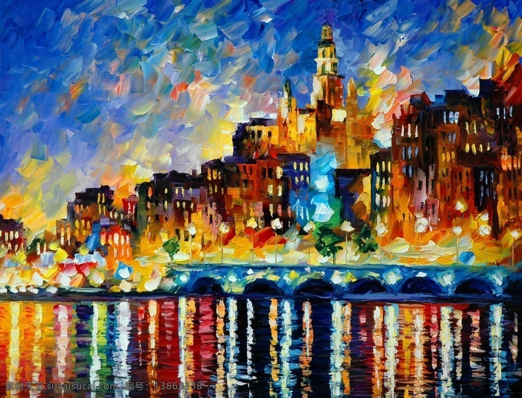油画 海港之夜 油画风景 绘画 艺术 油画艺术 海港 海水 灯光 港湾 夜景 夜晚海港 灯火 西方油画 风景画 风景 景色 欧美油画 油画作品 挂画 绘画书法 文化艺术
