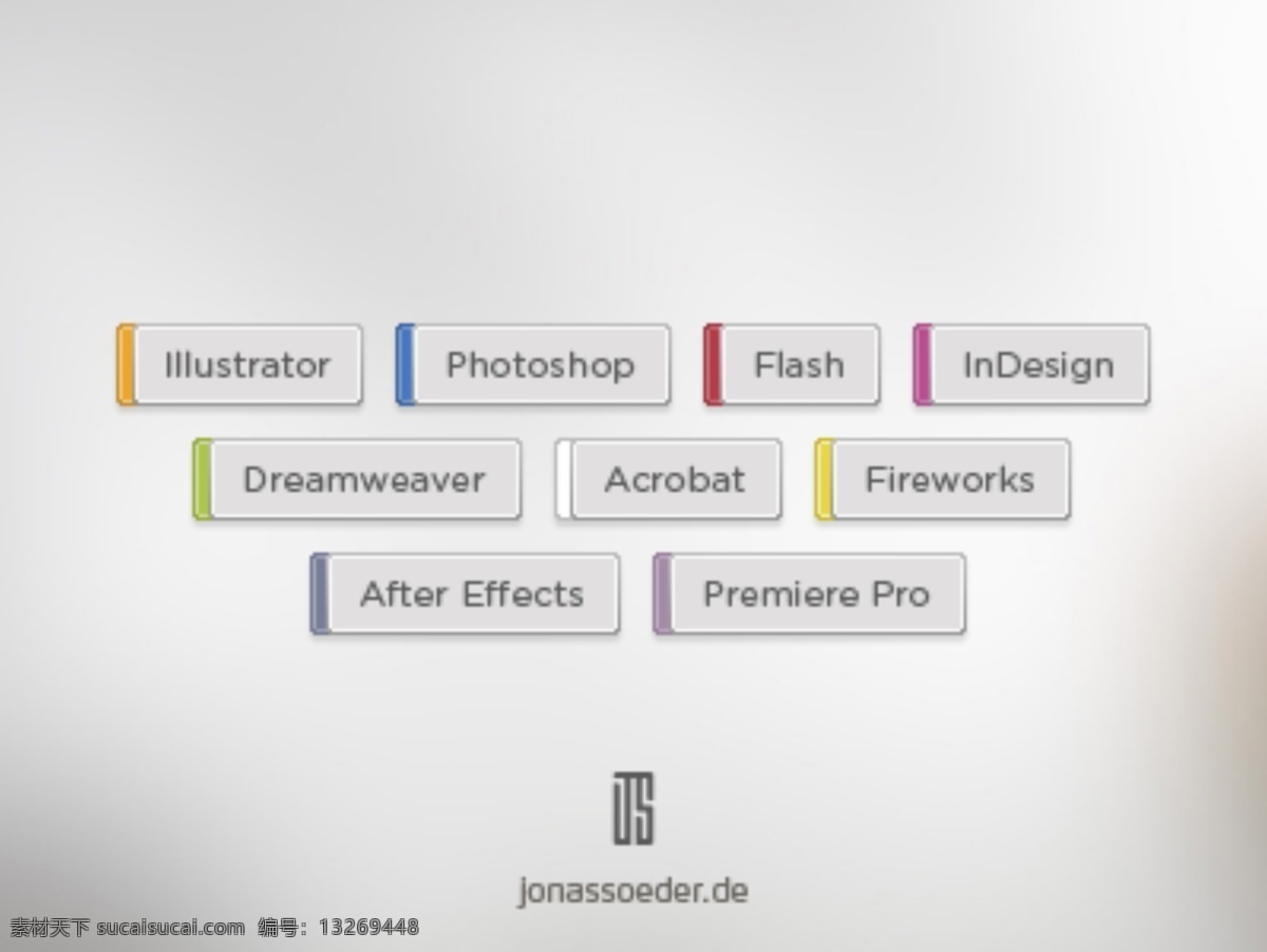 adobe 软件 标签 导航 界面 图标 软件标签 矢量 ui主题包 手机 app app图标