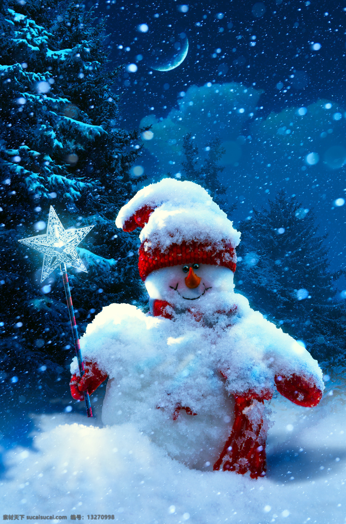 雪地 里 圣诞 雪人 松树 月亮 冬天 圣诞节 圣诞节素材 圣诞节背景 节日背景 圣诞节快乐 装饰 花纹 背景 节日庆典 生活百科