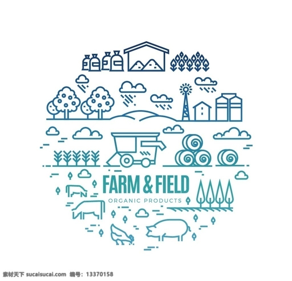 农业矢量素材 农事活动 果园 动物 农田 设计素材 包装 农产 农业农村 标志图标 其他图标