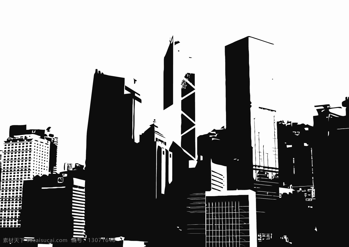 city 城市 白色