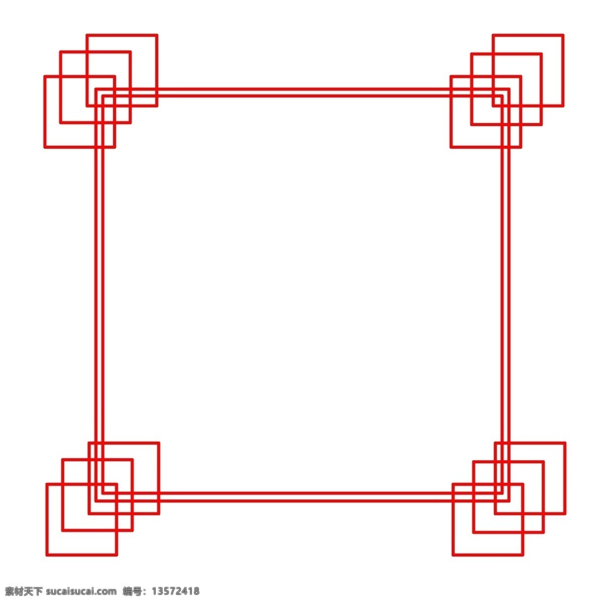 中国 风 免 扣 红色 边框 中国风 中国风边框 免扣 矩形 几何形组合 新年 春节 岁末
