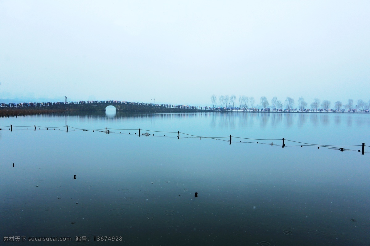 杭州 西湖 旅游 断桥 断桥残雪 雪景 世界遗产 西湖十景 白堤 北山路 美丽杭州 自然景观 山水风景