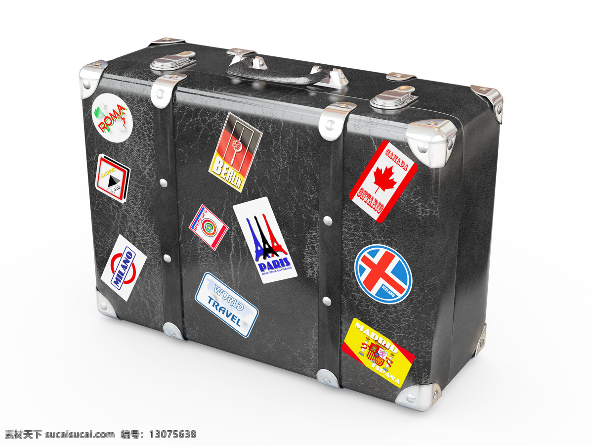 贴着 标贴 旅行箱 标签 行李箱 箱子 其他类别 生活百科 白色