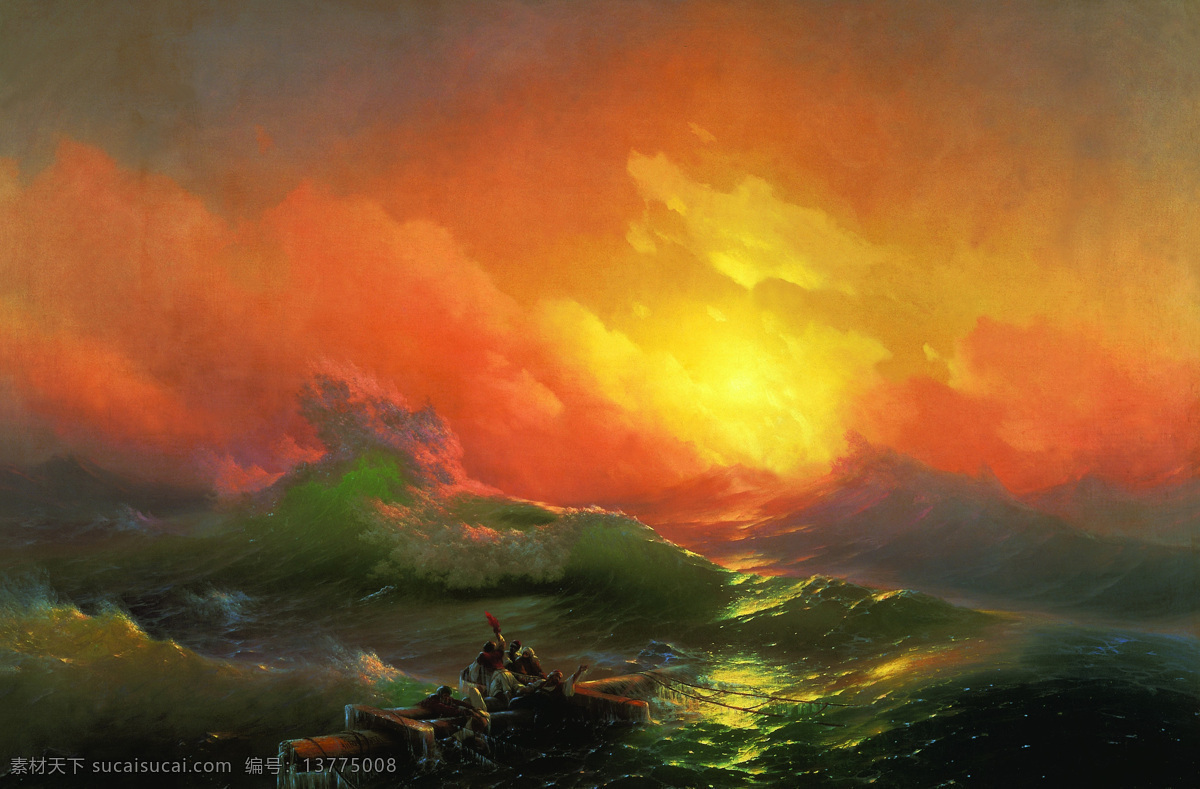 波浪 船舶 风景油画 海景油画 海洋 绘画书法 晚霞 景 油画 设计素材 海景 模板下载 伊万 艾瓦 佐夫斯基 西方古典油画 油画作品 油画艺术 伊万作品 景观艺术 月亮 俄国画家 文化艺术