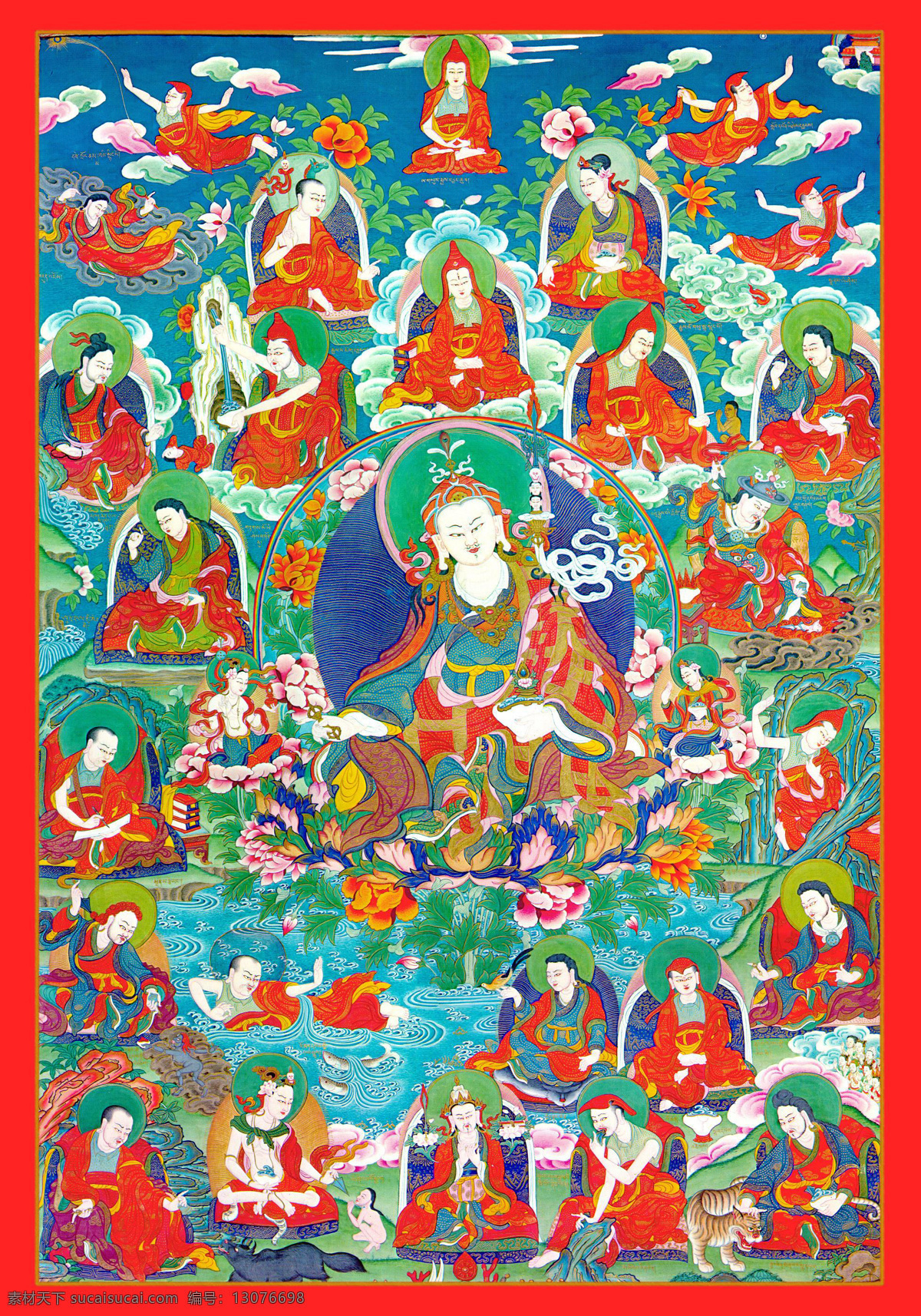 唐卡 装饰画 西藏 佛像 神像 佛陀 文化艺术 宗教信仰 唐卡装饰画