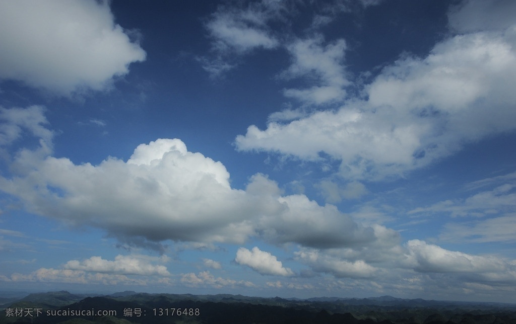 云层 天空 贵州高坡 天空变换 自然风景 自然景观