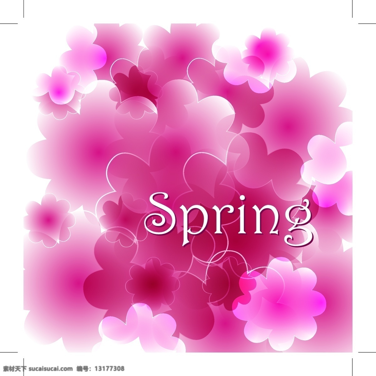 spring 春天 概念 线条 树叶 绿叶 免费 背景 矢量 叶子 圆点 花朵 图 矢量图