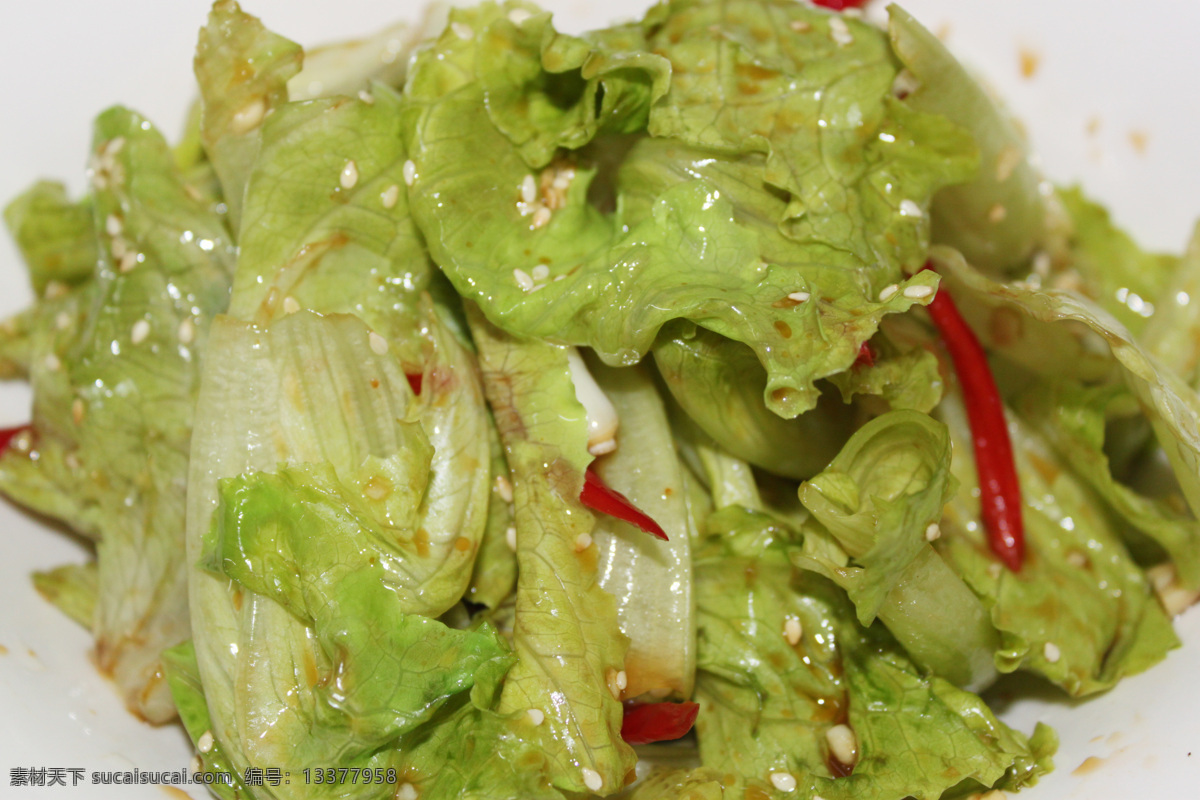 炝生菜 麻辣凉菜 爽口菜 传统美食 餐饮美食