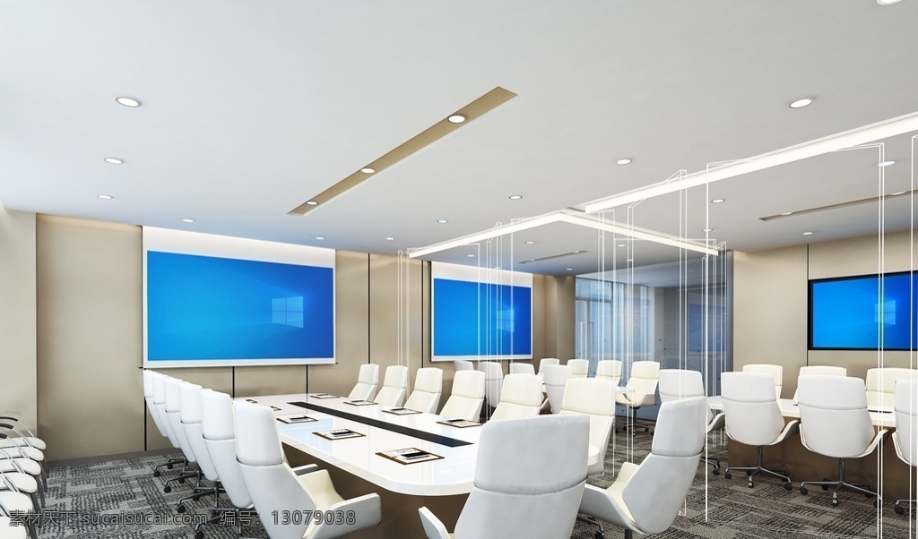 会议室 多功能 隔断 座椅 投影仪 地毯 3d设计 3d作品 max