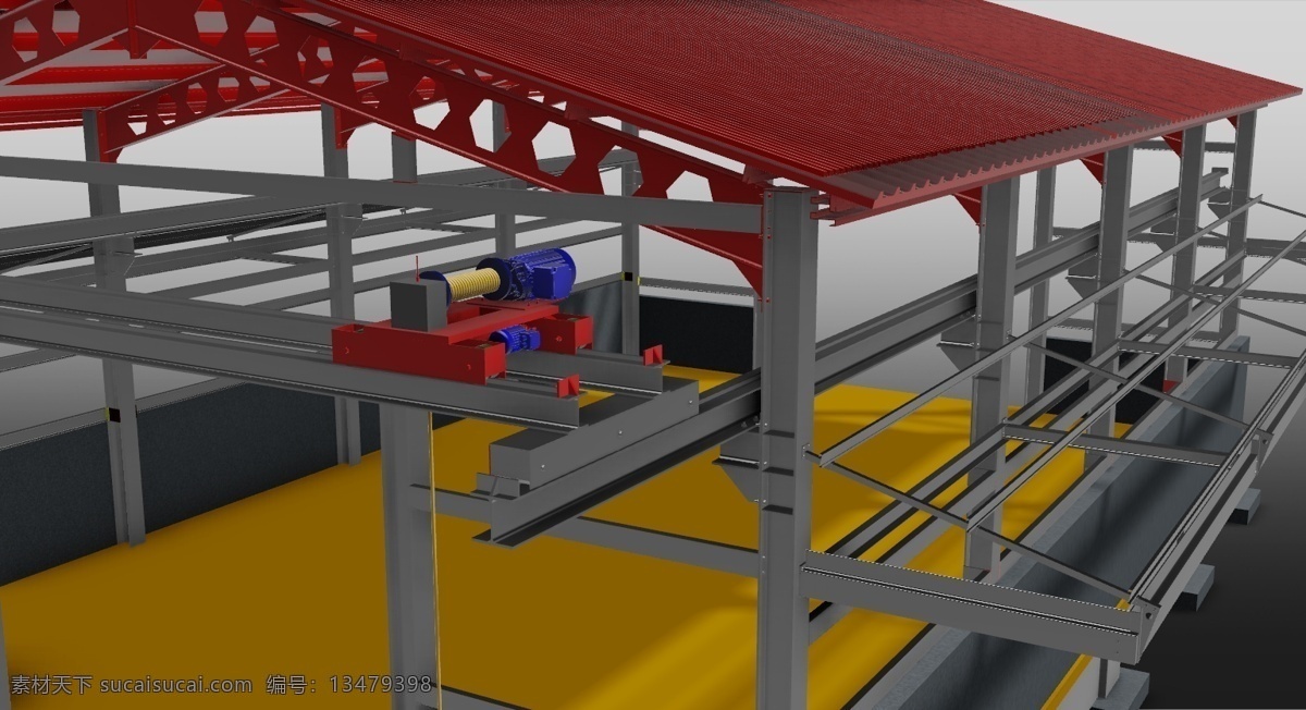 工程设计 企业 仓库 分配 哈尔 rolbrug 3d模型素材 建筑模型