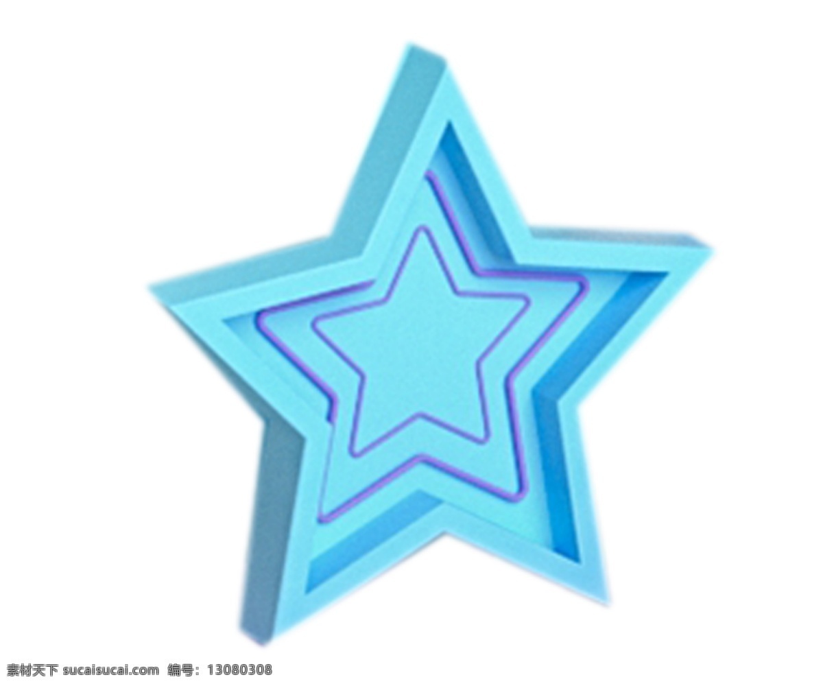 一颗星星 蓝色 星星 星空 装饰