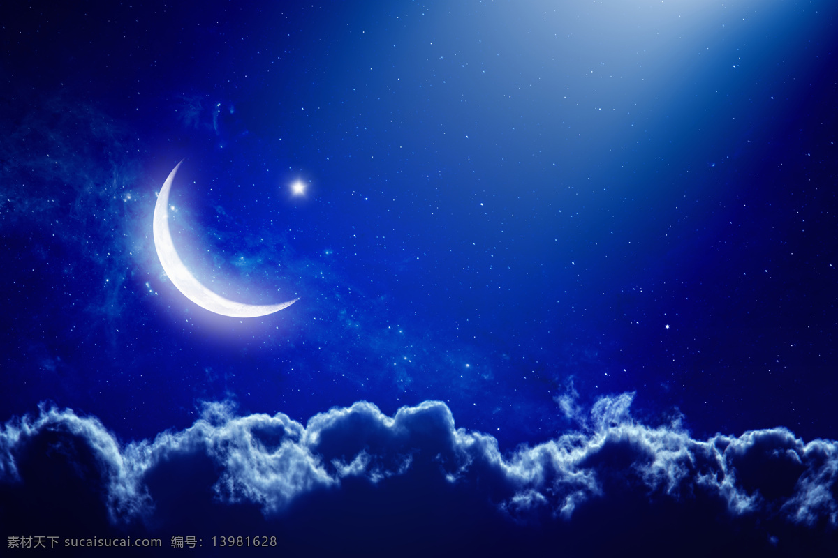 月亮 月球 夜晚 星空 夜空 自然风景 自然景观 月色 明月星球 行星 球体 自然风光