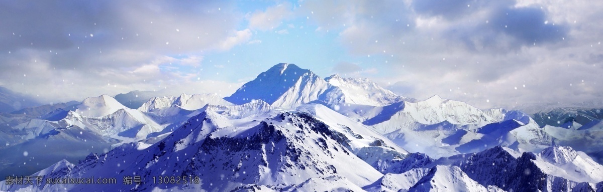 珠穆朗玛峰 舞美 场景 图 世界第一峰 世界最高峰 雪山 雪域高原 分层 背景素材