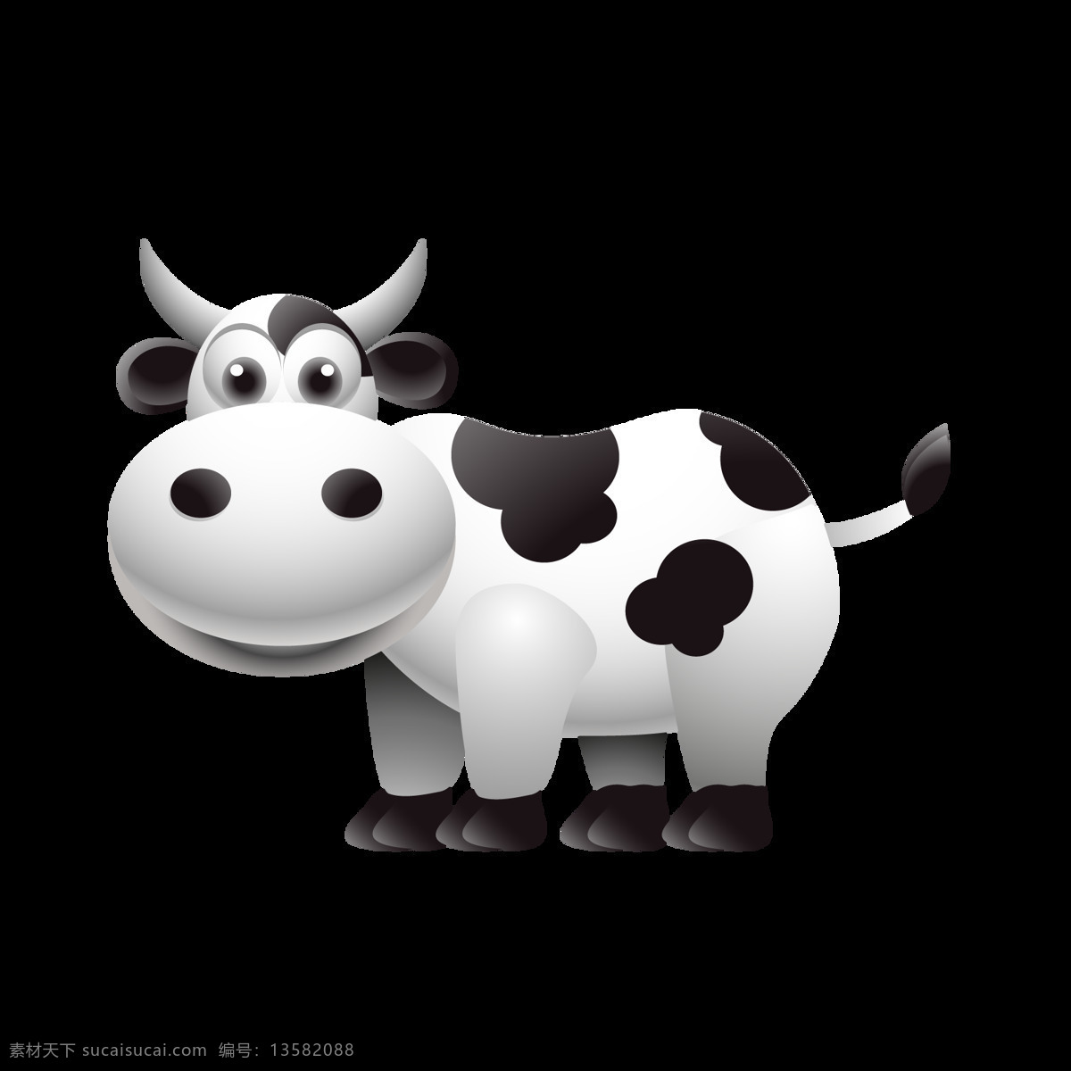 黑白 卡通 奶牛 可爱 底纹边框 抽象底纹