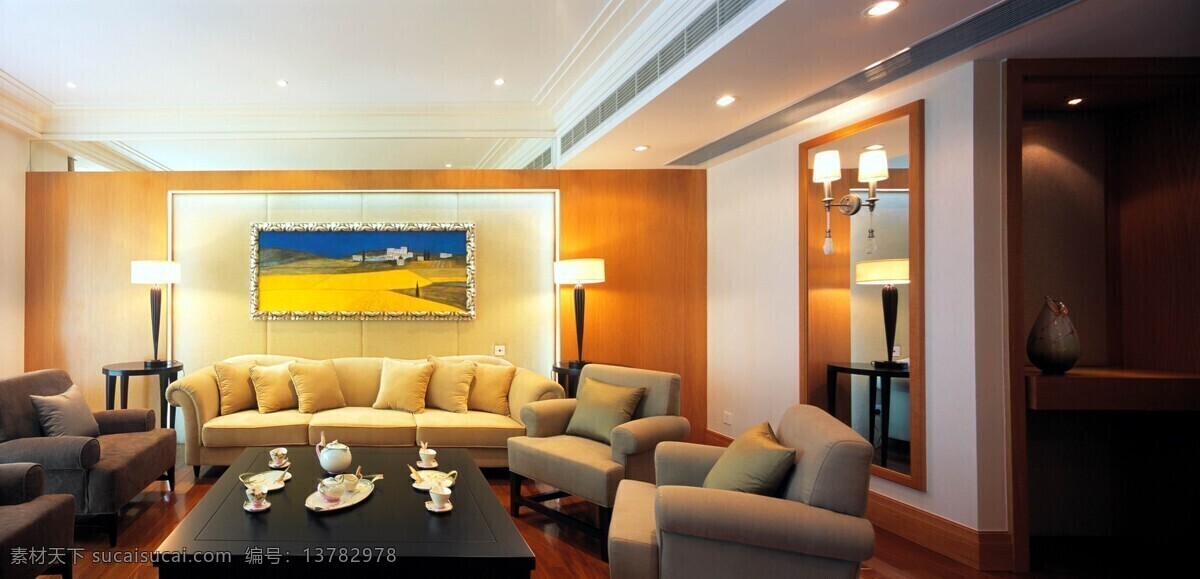 客厅 室内设计 客厅效果图 暖色 设计效果图 室内 家居装饰素材