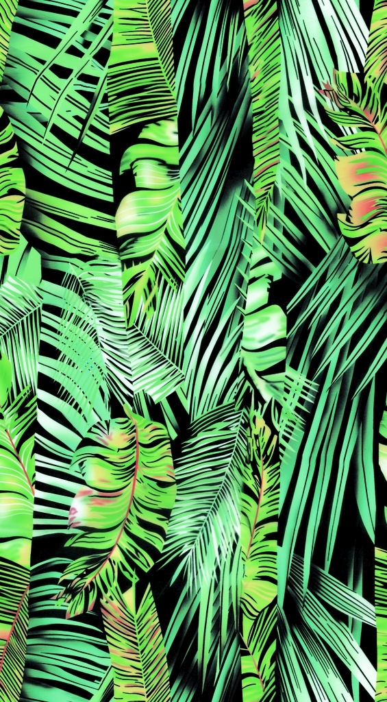 热带植物图片 大牌 印花 新款 潮流 2020 流行 爆款 数码 热门 热带花 植物 叶子芭蕉叶 针叶 棕榈叶 沙滩裤