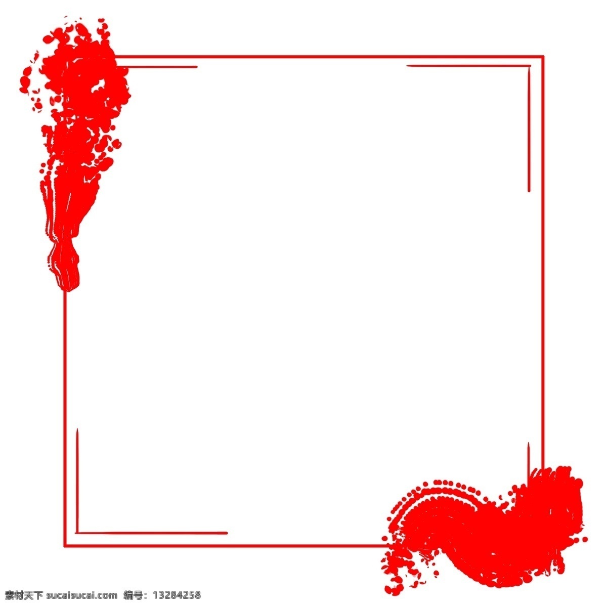 中国 风 红色 免 扣 边框 中国风 中国风边框 免扣 矩形 条纹 水墨装饰 边框纹理 新年 春节 岁末