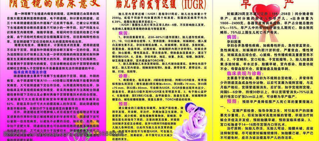 计生 胎儿 发育 早产 阴道 镜 生活百科 医疗保健 宫内发育 阴道镜 临床意义 矢量 海报 其他海报设计