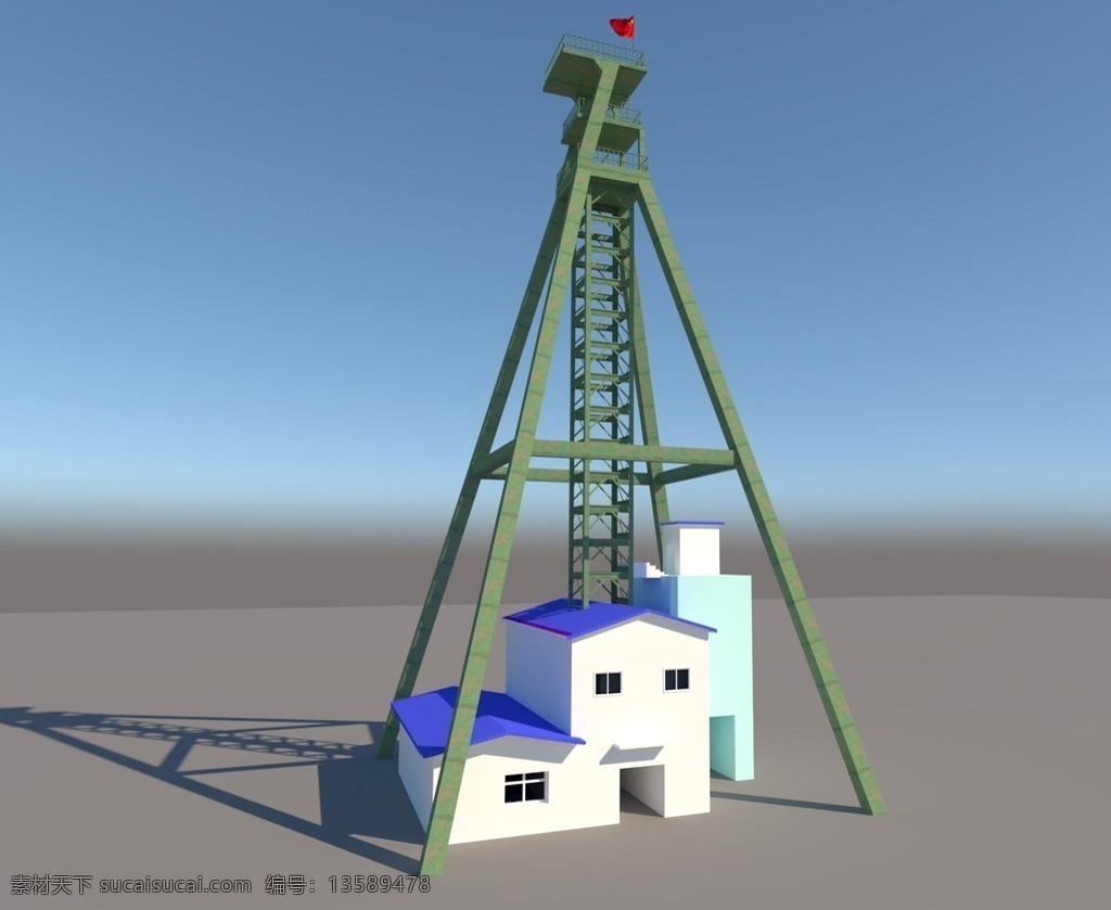 矿山 设施 建筑 模型 3d 3d设计 3d作品