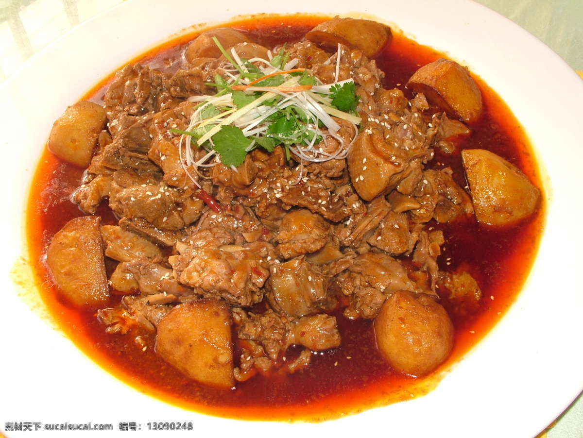 大盘鸭 菜品照片 传统美食 餐饮美食