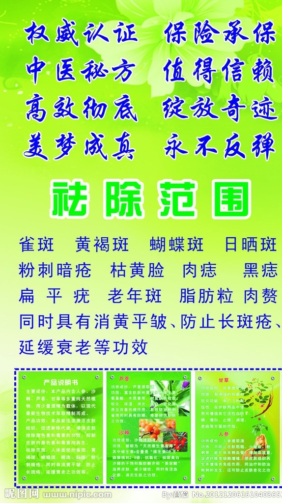 祛斑 美容 矢量