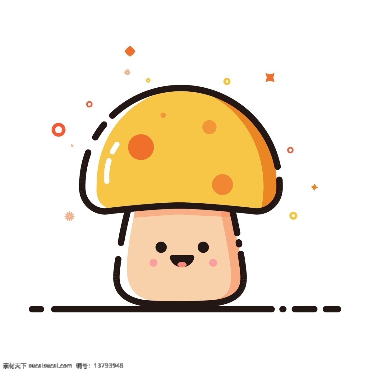 蘑菇卡通 蘑菇 作品