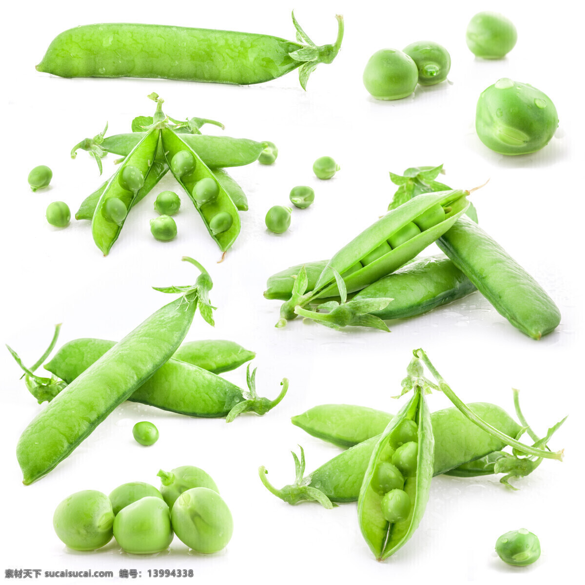 新鲜 豌豆 新鲜的豌豆 蔬菜 豆子 豆荚 蔬菜图片 餐饮美食