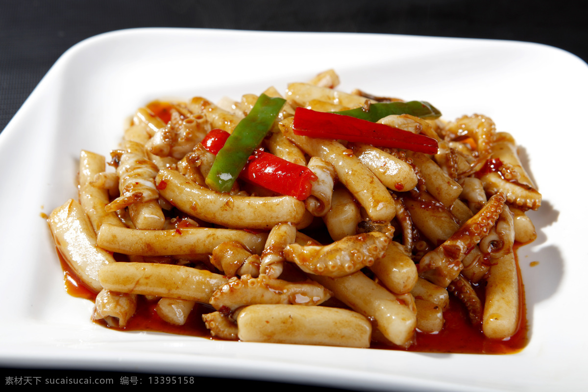 八爪鱼年糕 八爪鱼炒年糕 八爪鱼 红烧 炒年糕 传统美食 餐饮美食