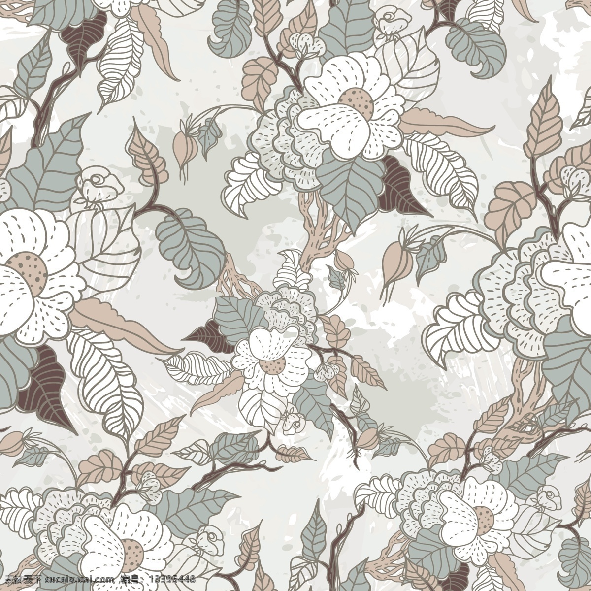 线 稿 花纹 背景 线条 花瓣 花朵 矢量图 其他矢量图