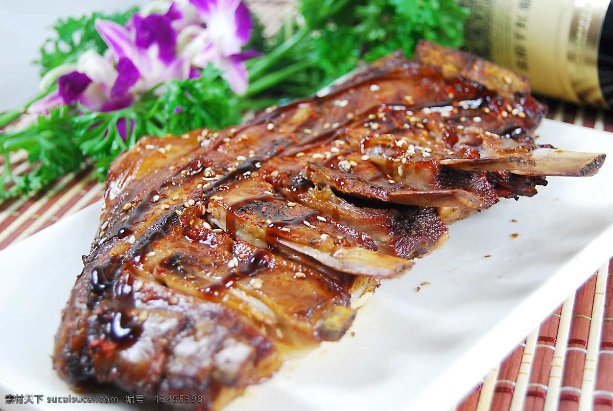 手撕羊排 羊排 烤羊排 烧烤羊排 餐饮美食 传统美食