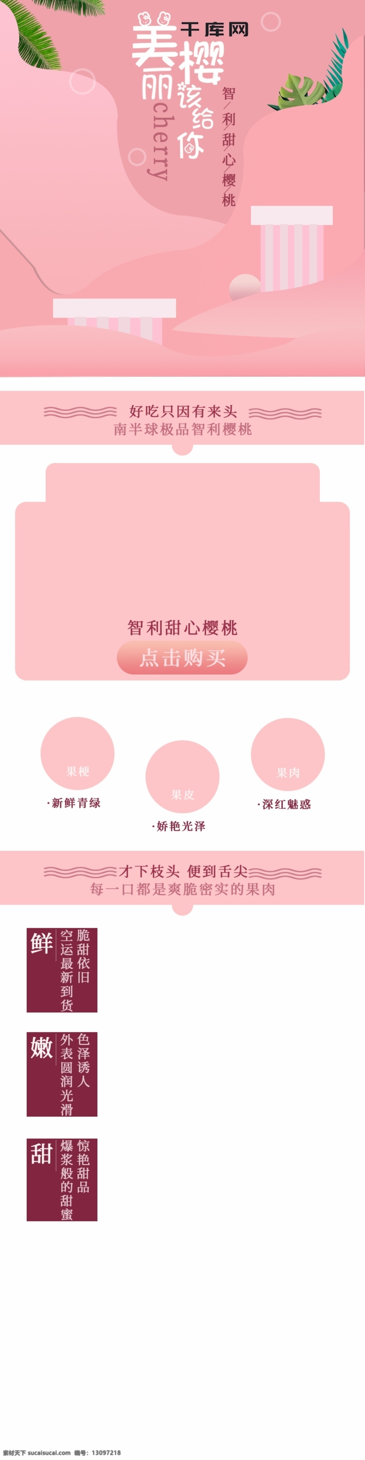 电商 淘 宝车 厘 子 水果 生鲜 详情 页 电商淘宝 车厘子 详情页