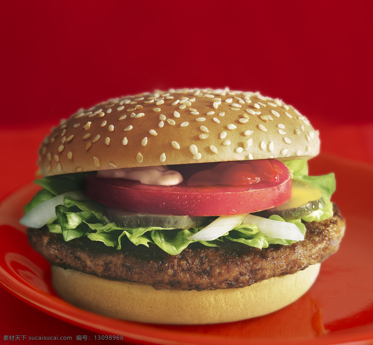 汉堡图片 汉堡 汉堡包 特写 实拍 美食 西餐 快餐 食物 高清 大图